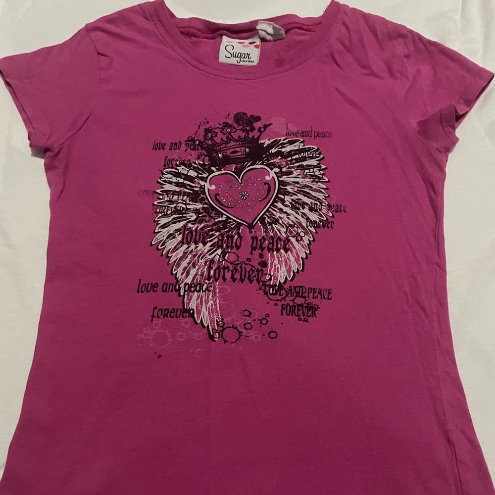 Y2K pink top